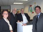 Emanuela Boni, Media Dept. Italian Government Tourist Board, Fred Gori, Director of Sales, Visit Italy Tours, Tino Forino, Owner, Interlink Tours, Pompilio Fabrizi, Director Western USA Italian Government Tourist Board