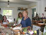 Lavendar Inn - Kathy & Chef in Kitchen