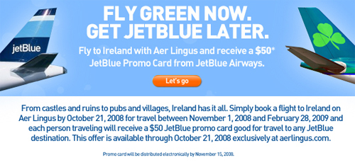 Fly Green Now. Get Jet Blue Later.