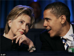 Obama and Clinton